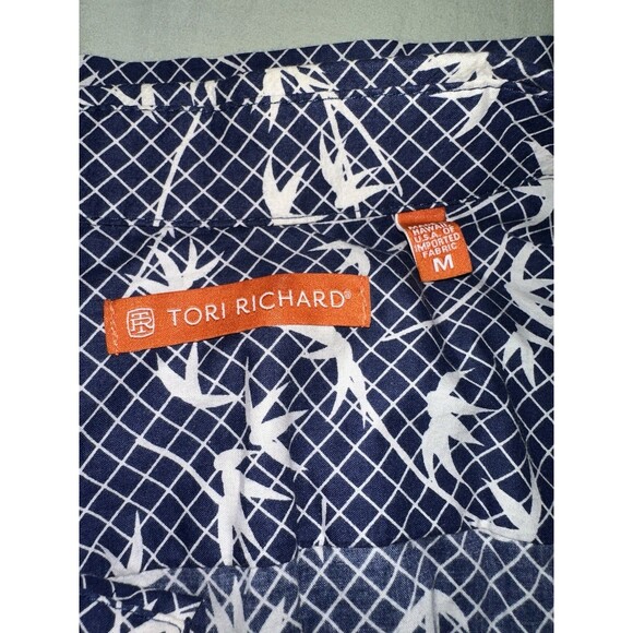 tori richard shirt good Reef Hawaiian Size M, Chest 42”, Length 29” Cotton, Palm - Picture 3 of 4